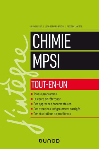 CHIMIE TOUT EN UN MPSI