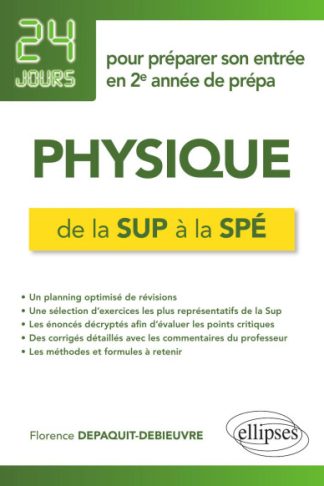 DE LA SUP A LA SPE 24 JOURS PHYSIQUE
