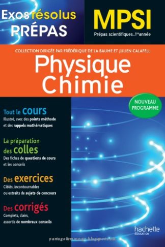 EXOS RESOLUS PHYSIQUE CHIMIE MPSI