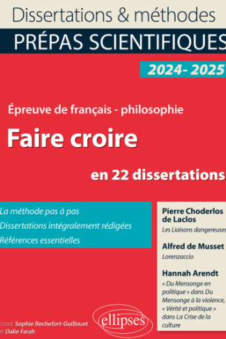 FAIRE CROIRE EN 22 DISSERTATIONS