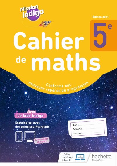 CAHIER MISSION INDIGO 5e