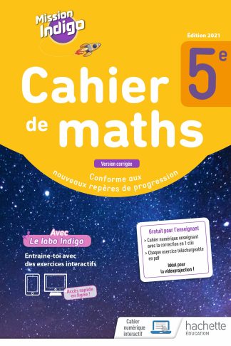 CAHIER MISSION INDIGO CORRECTION