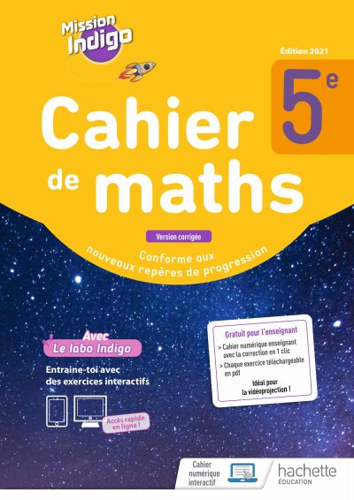 CAHIER MISSION INDIGO CORRECTION