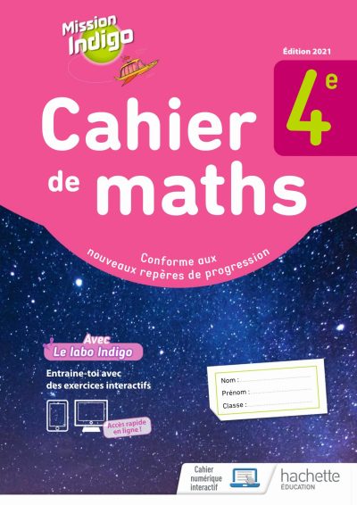 CAHIER INDIGO 4e
