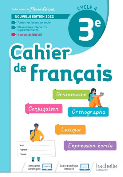 CAHIER DE FRANÇAIS – 3e