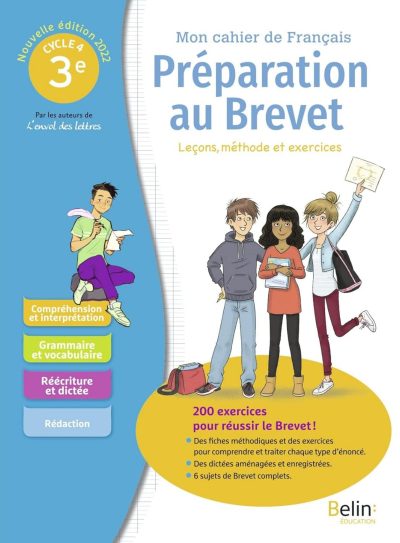 MON CAHIER DE FRANÇAIS – PRÉPARATION AU BREVET