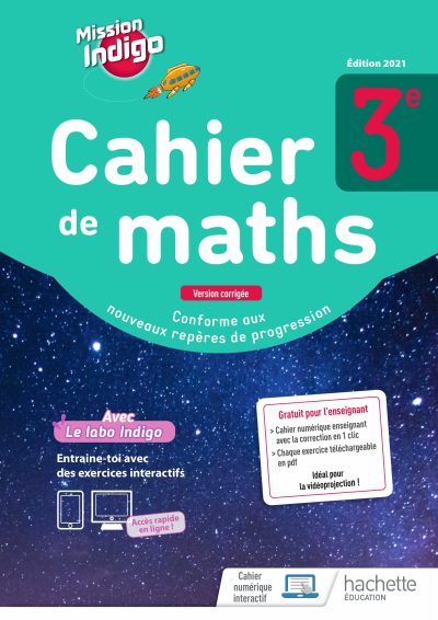 CORRECTION CAHIER DE MATHS INDIGO